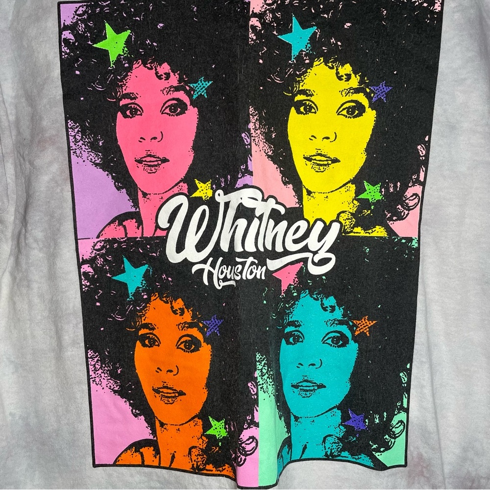 WHITNEY HOUSTON TIE DYED T SHIRT 2 SIDED SZ/Lg. - Picture 5 of 5